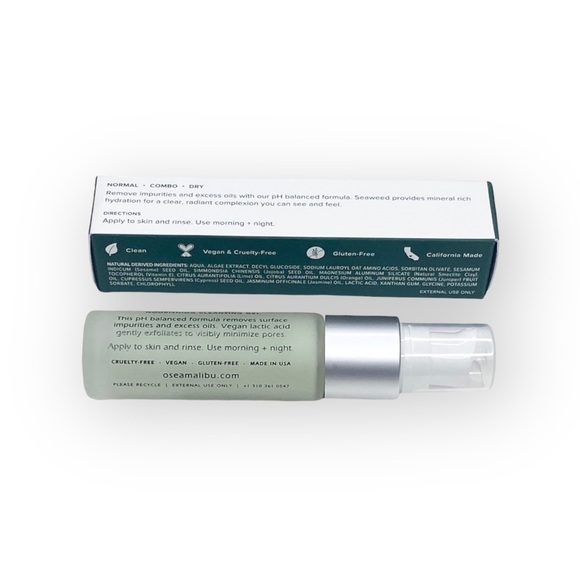 new OSEA ᯾ Algae Seaweed Ocean Cleanser ᯾ Deluxe Luxury Travel Size ᯾ Radiance - Picture 11 of 13